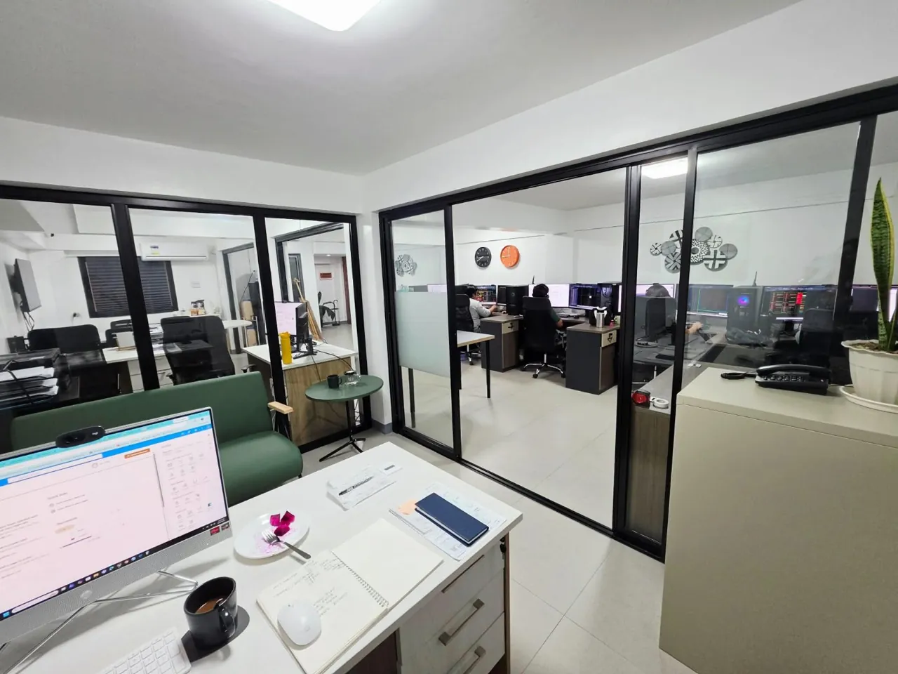 Arkive office reception and studio sign